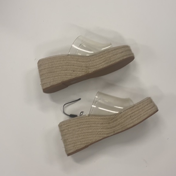 Zara Clear Wedge Shoes Size 41 NWT - Picture 2 of 6